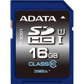 Karta ADATA Premier SDHC 16 GB Class 10 ASDH16GUICL10-R - Niebieska, 50 MBps|32 MBps